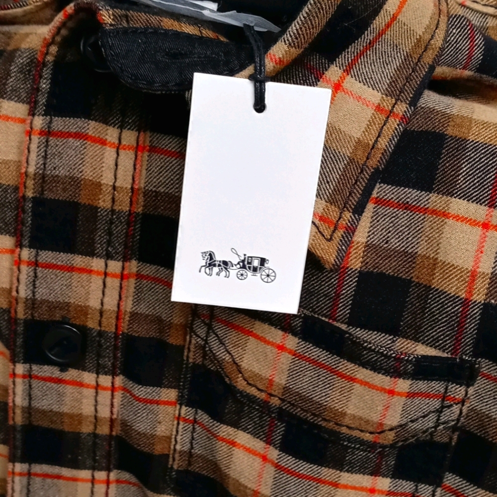 Coach Plaid Black Heavy Shirt